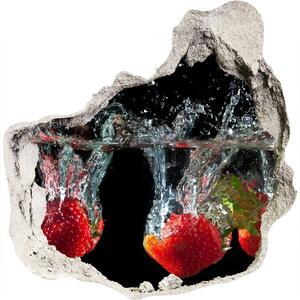 Autocolant autoadeziv gaură Căpșune sub apă