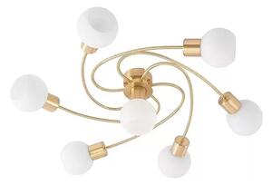 Ciala 7 Plafonieră Brass/Opal - Lindby