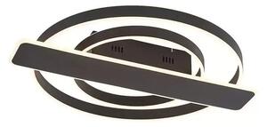 Linetti Round Plafonieră Black - Lucande