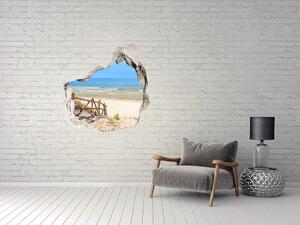Fototapet 3D gaură în perete Intrarea la plaja