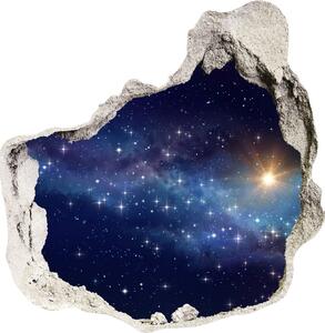 Autocolant 3D gaura cu priveliște Galaxie