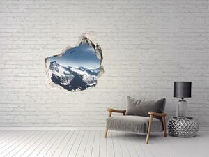 Fototapet 3D gaură în perete parapantism Alpi