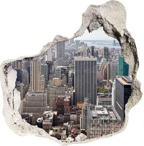 Autocolant de perete gaură 3D New York