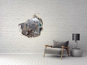 Autocolant de perete gaură 3D New York