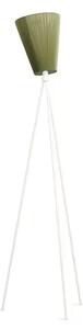 Oslo Wood Lampadar White/Olive - Northern