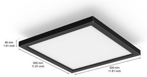 Philips Hue AURELLE - plafonieră LED dimmabilă, 19W/230V, 30x30 cm, negru