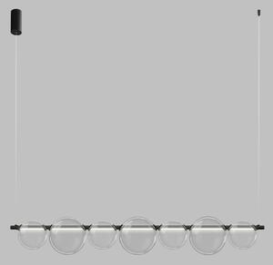 Lustră LED pe cablu ATOLA LED/19W/230V negru/transparent