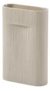 Ridge Vase H35 Beige - Muuto
