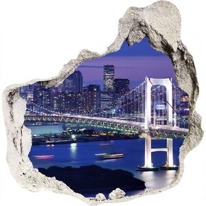 Autocolant gaură 3D Podul din Tokyo