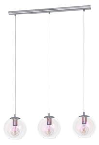 Eglo 901919 - Lustră suspendată pe cablu ARISCANI, 3 x E27, 60 W, 230 V, crom lucios