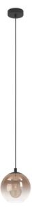 Eglo 901923 - Pendul ARISCANI pe cablu 1xE27/60W/230V negru/bej/fumuriu