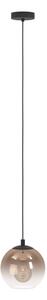 Eglo 901923 - Pendul ARISCANI pe cablu 1xE27/60W/230V negru/bej/fumuriu