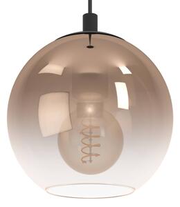 Eglo 901923 - Pendul ARISCANI pe cablu 1xE27/60W/230V negru/bej/fumuriu