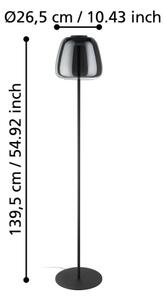 Eglo 901196 - Lampă de podea reglabilă LED RGBW ALFERO-Z LED/15,5W/230V fumurie