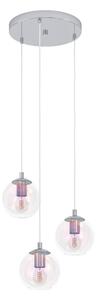 Eglo 901921 - Lustră suspendată pe cablu ARISCANI 3xE27/60W/230V crom lucios
