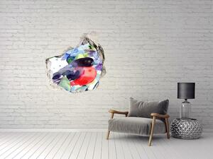 Autocolant 3D gaura cu priveliște Bird și flori