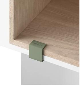 Mini Stacked Storage System Clips set of 5 Dusty Green - Muuto