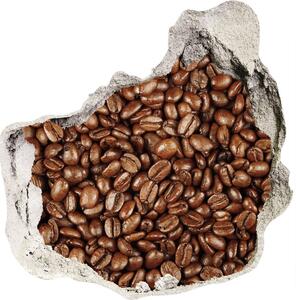 Autocolant un zid spart cu priveliște Boabe de cafea