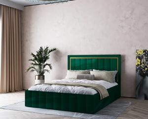 Pat tapitat Atena 160x200 cm, Verde
