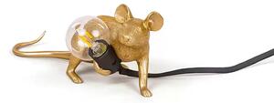 Mouse Lamp Lop Lying Down Veioză Gold - Seletti