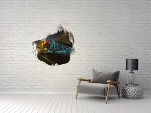 Fototapet 3D gaură în perete Podul de iubitori