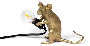 Mouse Lamp Mac Sitting Veioză Gold - Seletti
