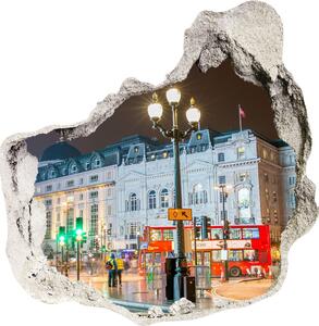 Autocolant 3D gaura cu priveliște Londra timp de noapte