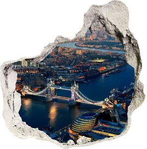 Fototapet 3D gaură în perete vedere aeriană din Londra
