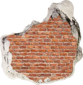 Autocolant un zid spart cu priveliște zid de cărămidă
