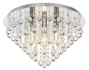 Annica Round Plafonieră Chrome/Clear - Lindby