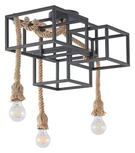 Andrik 3 Plafonieră Black - Lucande