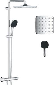 Grohe Vitalio Comfort set de duș perete cu termostat cu duș de ploaie StarLight Chrome 26696001