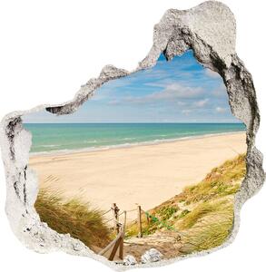 Autocolant un zid spart cu priveliște dune de coastă