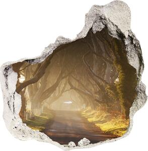 Autocolant 3D gaura cu priveliște Ceață în pădure
