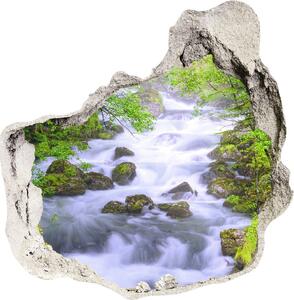 Autocolant gaură 3D râu de munte