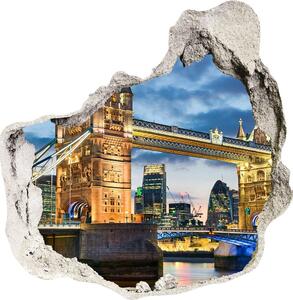 Autocolant gaură 3D Tower Bridge din Londra