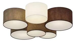 Laurenz 6 Plafonieră Grey/White/Brown - Lindby