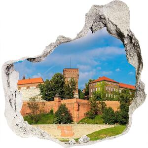 Autocolant de perete gaură 3D Cracovia, Polonia