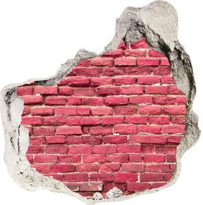Autocolant un zid spart cu priveliște Zid de cărămidă