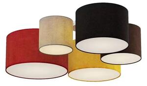 Laurenz 5 Plafonieră Red/Yellow - Lindby