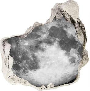Autocolant 3D gaura cu priveliște Lună