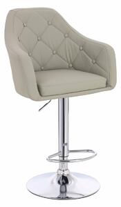 HR831W Scaun Culoare in Piele Ecologica Premium Soft cu Bază Cromata