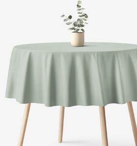 Goldea față de masă 100% bumbac verde salvie - rotundă Ø 160 cm