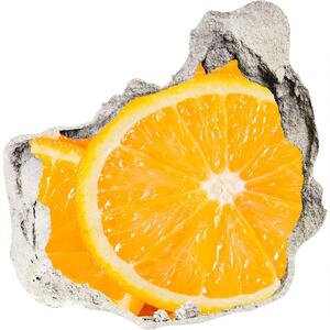 Autocolant 3D gaura cu priveliște felii de portocale