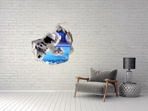 Autocolant gaură 3D Astronaut