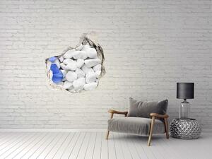 Autocolant de perete gaură 3D Hortensie
