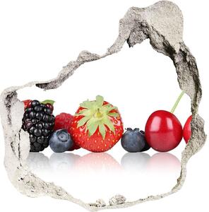 Fototapet un zid spart cu priveliște Fructele într-un rând