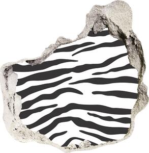 Autocolant 3D gaura cu priveliște fundal Zebra
