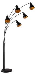 Lira 5 Lampadar Black/Gold - Lindby