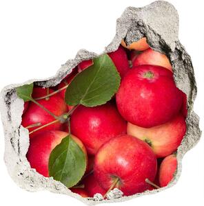 Autocolant un zid spart cu priveliște mere roșii